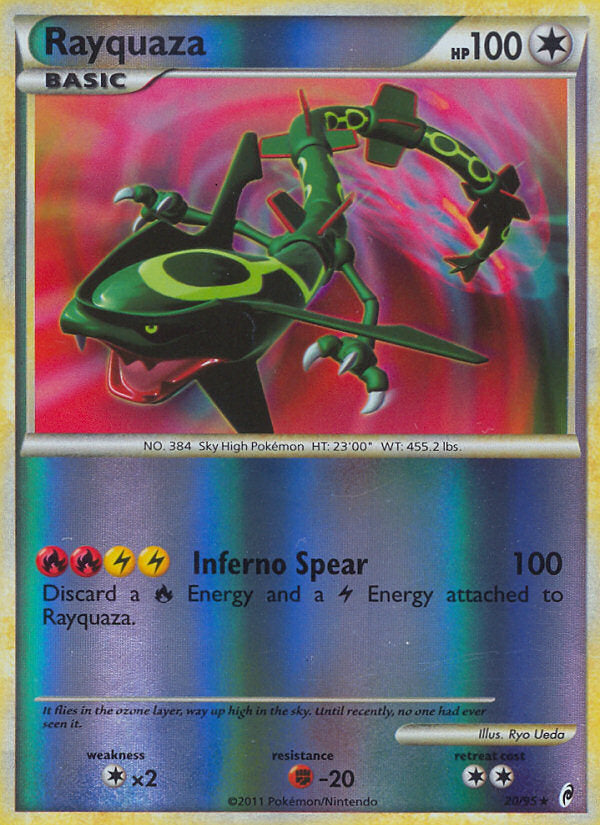 Call of Legends Rayquaza #20/95 reverse holo